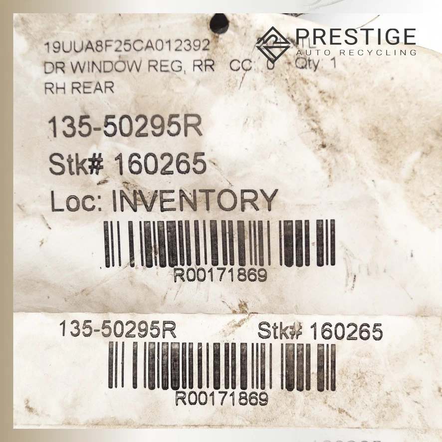 2009–2014 ACURA TL Door Window Regulator w/ Motor Rear Right 72710-TK4-A01 - Изображение 4 из 4