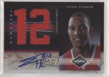 2010-11 Panini Limited Jersey Numbers Signatures 21/99 Evan Turner #2 Auto 9c6