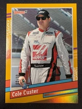 2024 Donruss Racing Cole Custer Donruss Retro 02/10 Gold NASCAR