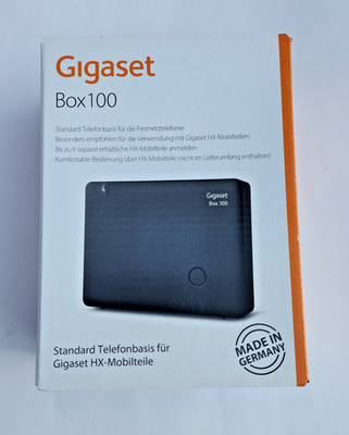 Gigaset Box 100 schwarz DECT Basis analog NEU OVP