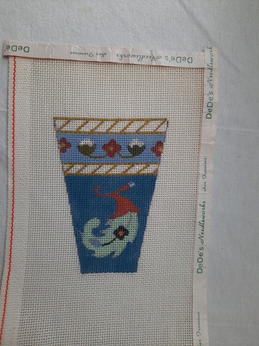 Dede's Needleworks Scissors Case Unfinished Needlepoint Canvas - Picture 3 of 11