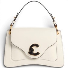 Moda Coccinelle Bolsa De Mano C-Me Mujer Perla En Cuero
