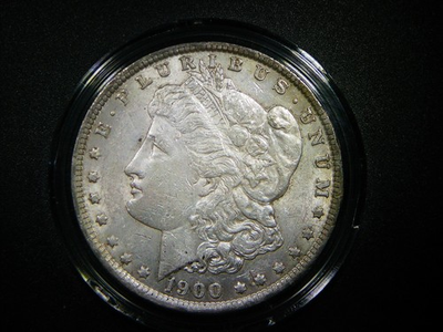 #ad AU 1900 MORGAN SILVER DOLLAR AU DETAIL BEAUTIFUL COLLECTORS COIN M 1507 $90.00