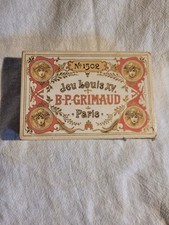BP Grimaud. gold edge playing cards Jeu Louis xv. paris. whist cards no. 1502