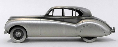 Danbury Mint Pewter - approx 1/43 scale - 1955 Jaguar MK VII