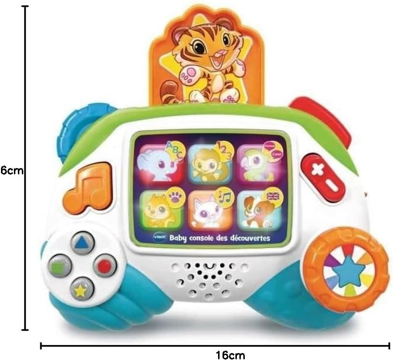 VTech Console Découvertes Bébé dès 9 mois avec hochet multicolore et sons interactifs - 3