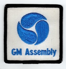 General Motors Gm Assembly Embroidered Iron On Car Patch Vintage Nos 424