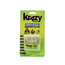 Krazy Glue Home Office Super Glue Single Use 0.017 oz Instant Bonding Adhesive