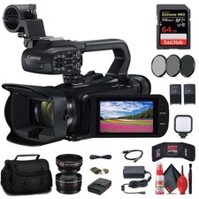 Canon XA65 Professional UHD 4K Camcorder  64GB Memory Card  BP828 Battery 
