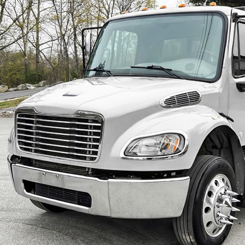 Chrome Front Bumper Cover For Freightliner M2 106 112 Business Class 2003-2022