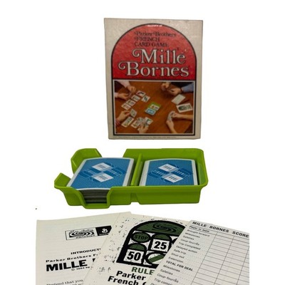 VTG 1971 Mille Bornes Parker Bros Full Set French Card Game 112 Cards Tray Instr