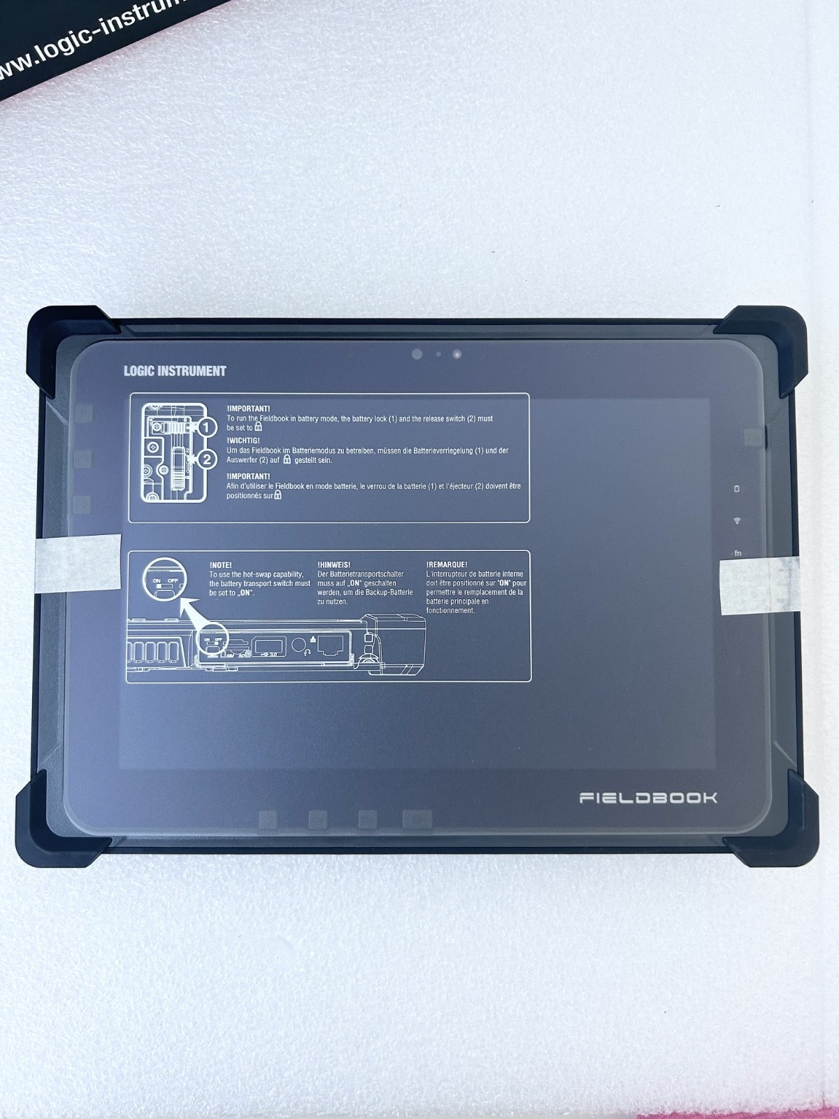 Tablette LOGIC INSTRUMENT Fieldbook I1 pour diagnostic de chantier
