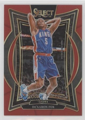 2024-25 Panini Select Concourse Red Prizm 88/199 De'Aaron Fox #3 1jk8