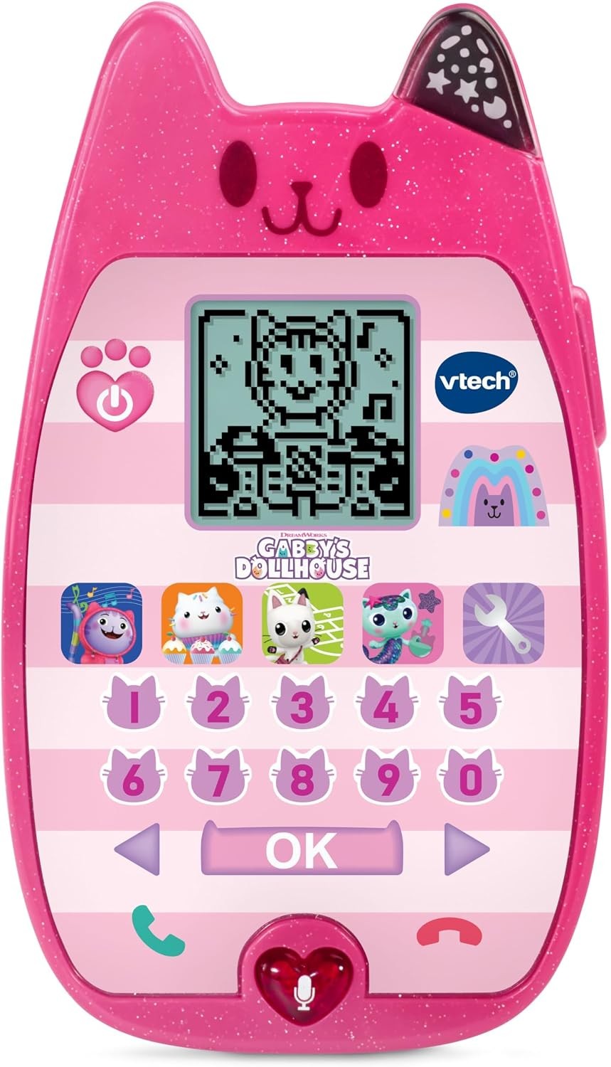 VTech Gabby's Dollhouse A Meow-Zing Phone Interactive Role Play Toy 4 Games