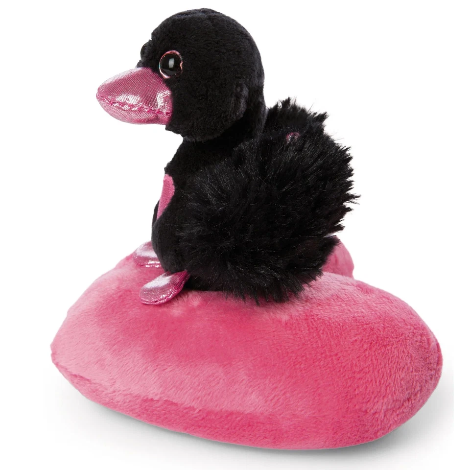 Nici Kuscheltier Love Classic, Schwan schwarz auf Herz 10 cm - Bild 3 von 4