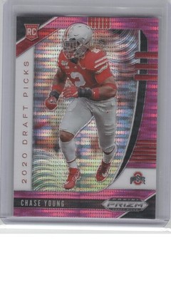 2020 Panini Prizm Draft Picks #130 Chase Young Prizms Pink Pulsar B15R3C135