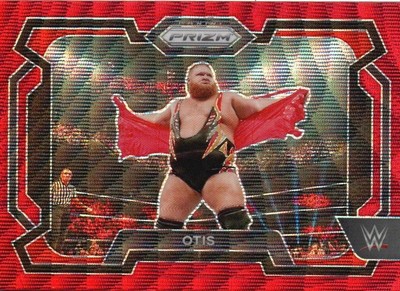 2024 Panini Prizm WWE #85 Otis Ruby Wave Prizms