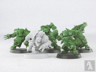 (3349) Orc Team Gouged Eye Blood Bowl Fantasy Warhammer