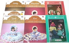Lot of 7 Fibre Craft Dumplin Designs Bed Dolls Mermaid Dolls Crochet Patterns