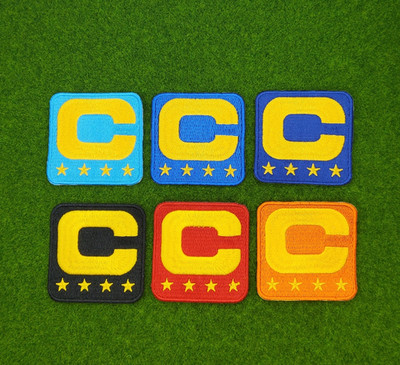 Sports Captains Gold Patches Embroidered Iron - Sew on 2.5''