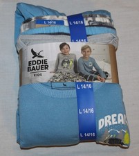 New boys EDDIE BAUER 4 piece sleep set pajamas Size 14/16