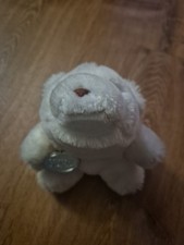 Vintage 1980 White Gund Polar Bear 7" With Gold Tag