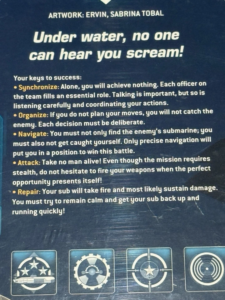 Juego de mesa Captain Sonar nuevo sellado de fábrica Foto 3 de 4