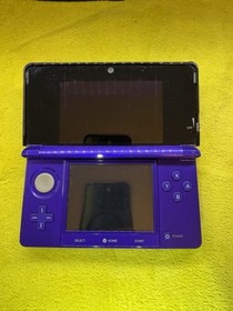 Nintendo 3DS Midnight Purple w/ Super Mario 64, Charger, Stylus, And 16GBSD 