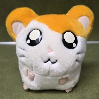 Vtg Hamtaro Hasbro Epoch 2002 Ham-Ham Stuffed Animal Plush Orange 6''