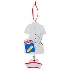 Nurse Uniform Christmas Ornament A1982 New