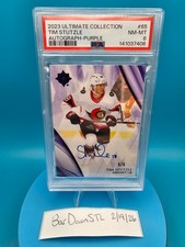 2023-24 Ultimate Collection Tim Stutzle Autograph PURPLE 5/5 -- Team Germany