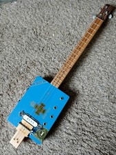 three string electric cigar box guitar
