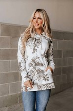 Ampersand Ave Side Slit Hoodie Hopelessly Devoted