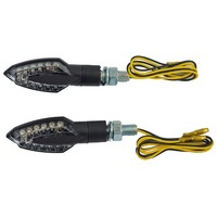 Universal Motorrad Klarglas LED Blinker Set Sliver Mit E-PrüFzeichen