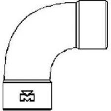 MUELLER W2747 90 Elbow 1-1/8" Copper Sweat Fitting