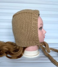 Gorro beige para mujer sombrero tejido a mano cachemir gorro boina cálida regalo