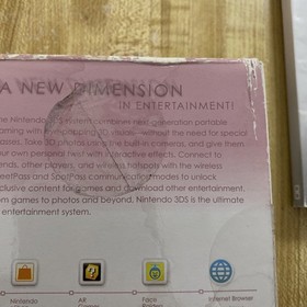 NICE CONSOLE Nintendo 3DS CTR-001 Pearl Pink w/ Original Box, Manual And Charger