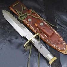 CUSTOM HANDMADE D2 TOOL STEEL HUNTING SURVIVAL BOWIE KNIFE W/HOLLOW HANDLE