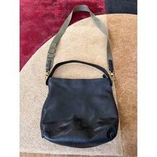 Fossil Black Leather Shoulder Crossbody Bag