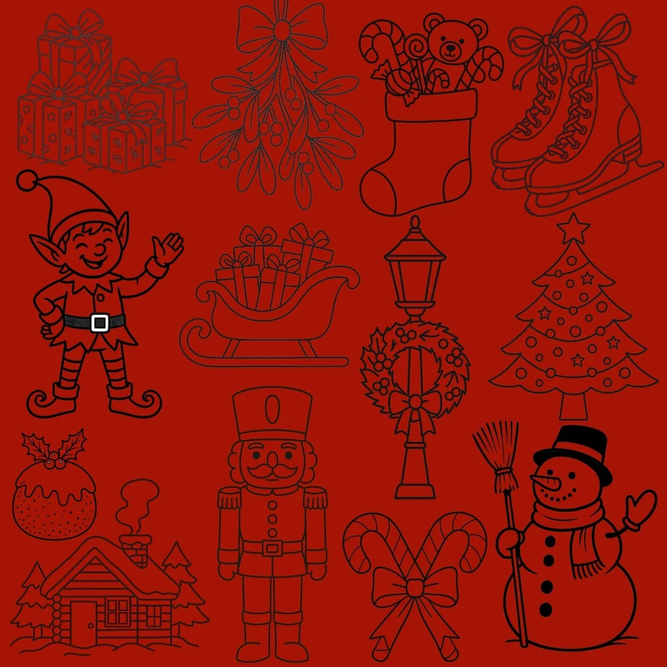 Christmas Clipart Image Bundle DVD-ROM | Festive PNG JPG PDF Graphics Collection - Image 4 of 4