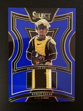 2025 Panini Select Ethan Salas Blue Prizm /49 Selective Swatches Jersey Relic