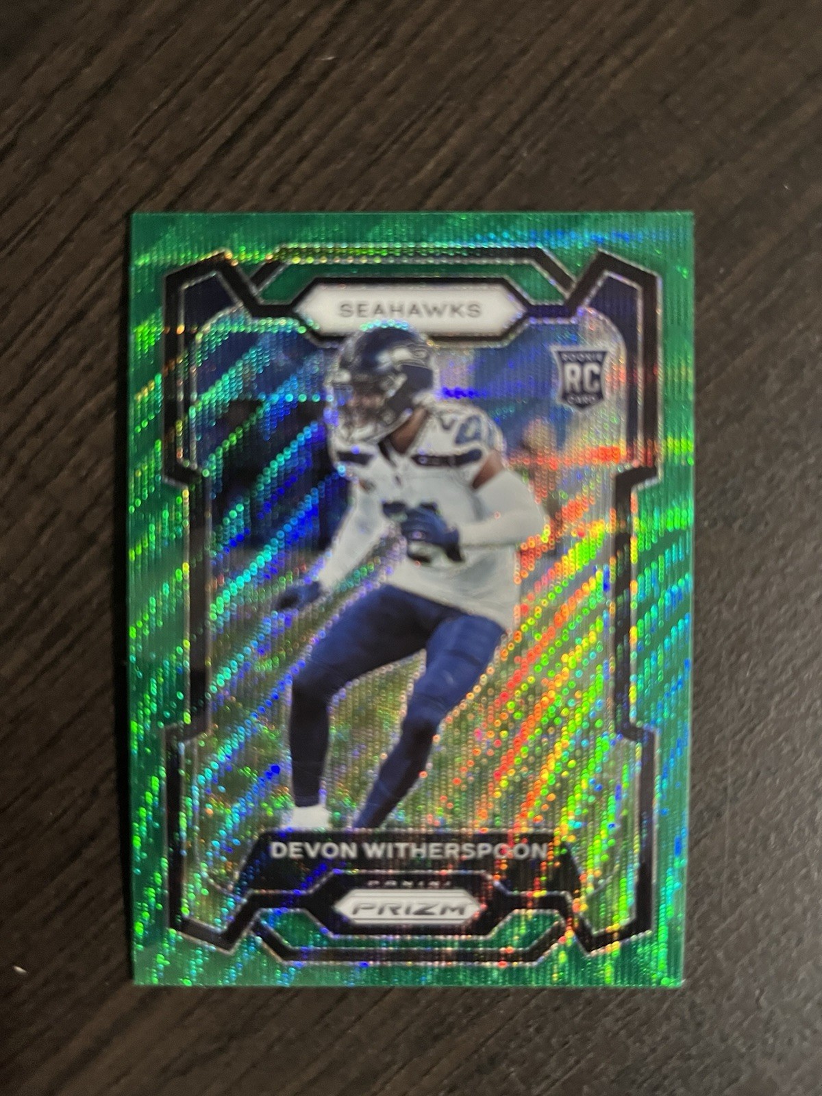 2023 Panini Prizm - Rookies Devon Witherspoon #389 Green Wave Prizm (RC)