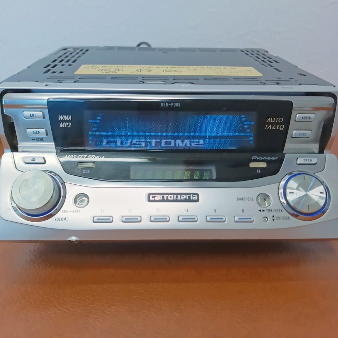 Carrozzeria Pioneer DEH-P088ヘッドユニット Pioneer Carrozzeria DEH-P088 1DIN Car Audio DSP CD Head Unit Used