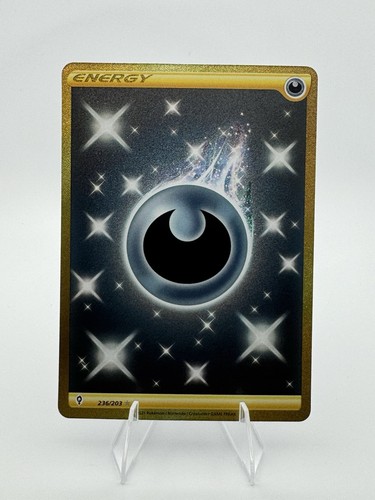 DARKNESS ENERGY 236/203 SECRET RARE EVOLVING SKIES POKEMON HOLO NEAR MINT
