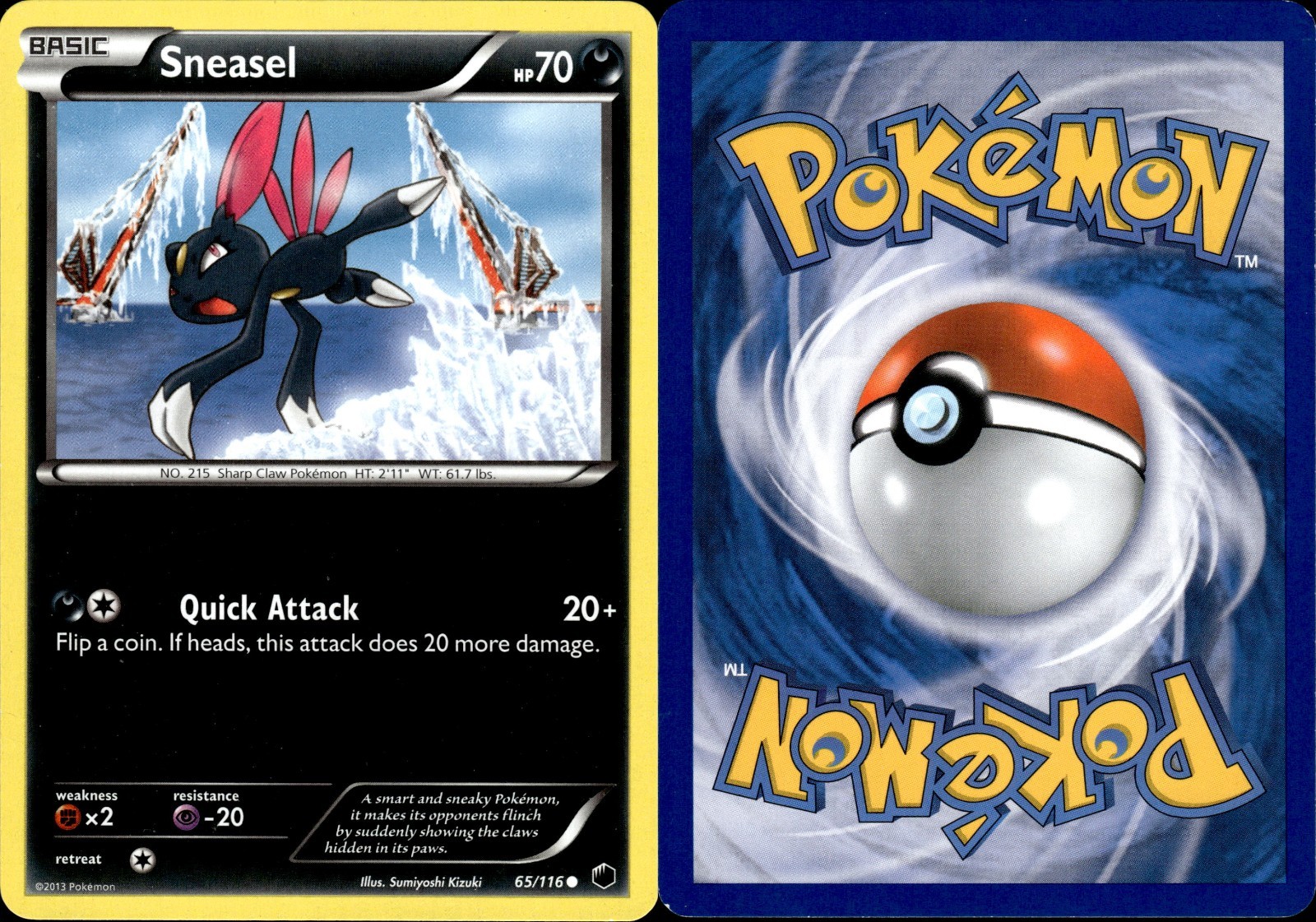 Sneasel 65/116 | Black & White - Plasma Freeze | Pokemon TCG | English | Common