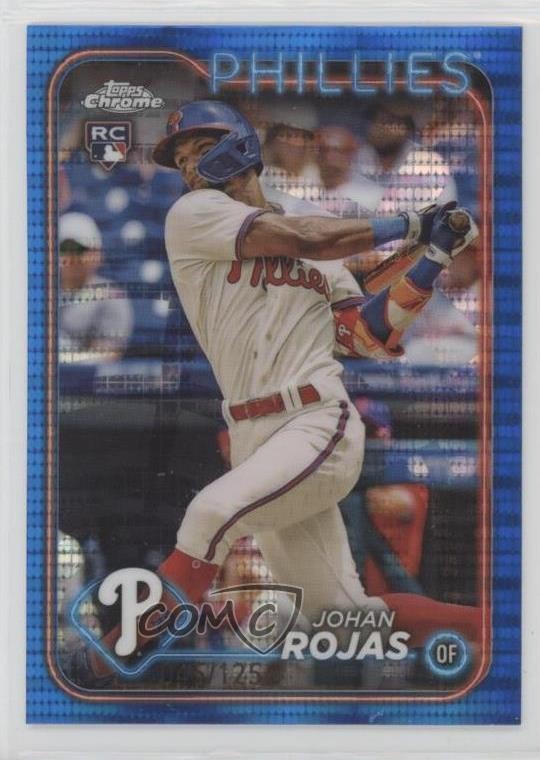 2024 Topps Chrome Blue Sonar Refractor /125 Johan Rojas #273 na4