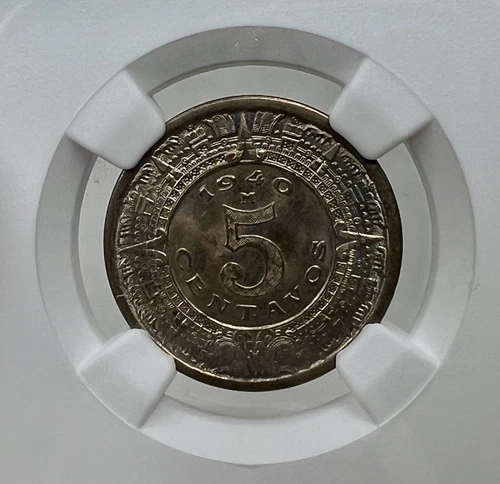 1940 Mexico Mo 5 centavos NGC MS65 - 95444