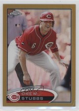 2012 Topps Chrome Gold Refractor 42/50 Drew Stubbs #135 3q5