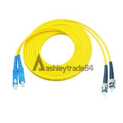 10 M SC to ST Fiber Optic Patch Cord Jumper Cable Single Mode Duplex 9/125 #lk