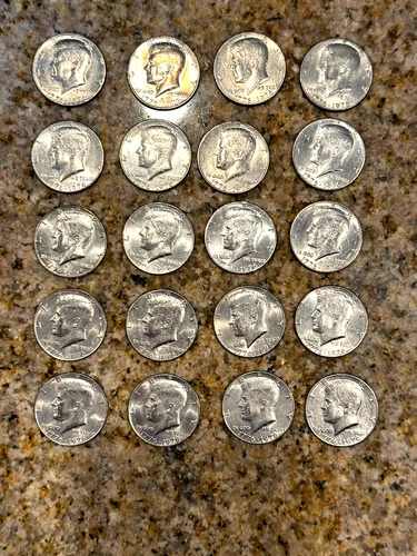 1776-1976 Kennedy Half Dollar Roll 20 US Coin Lot